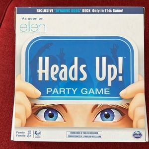 NWOT. AS SEEN ON ELLEN HEADS UP PARTY GAME